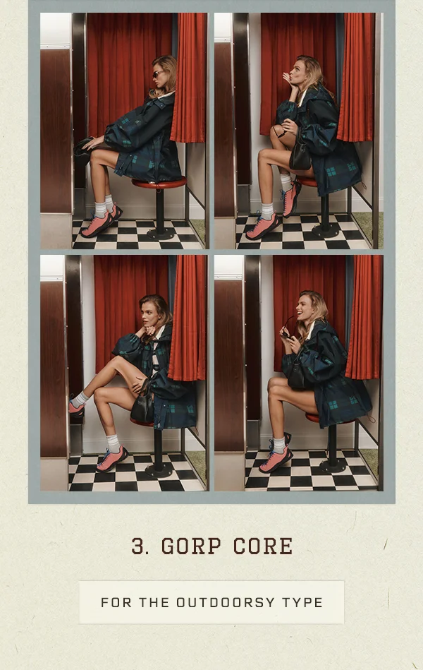 3. gorp core, for the outdoorsy type