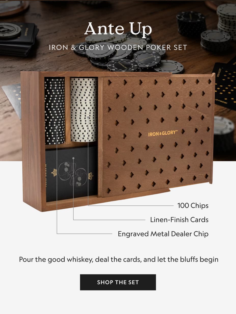 Iron glory wooden poker // Shop The Set