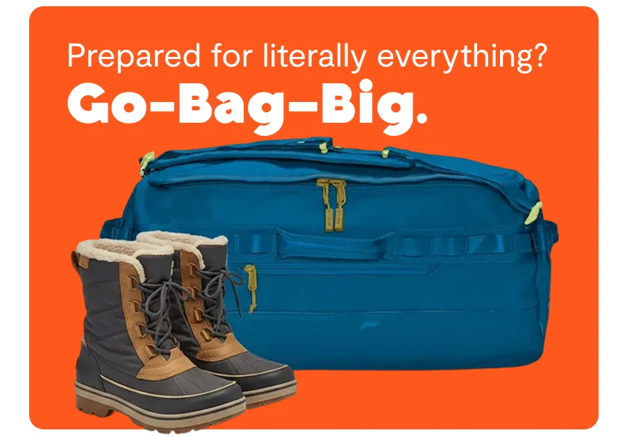 pack for the slopes with go-bags