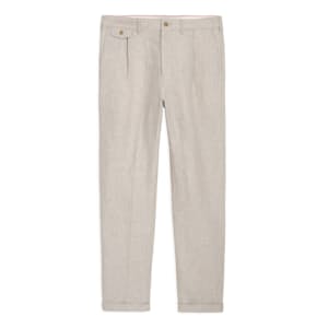 Standard Pleated Linen Pant