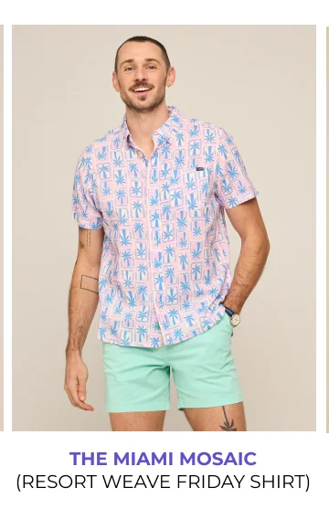 Resort Weave Friday Shirt: The Miami Mosaic