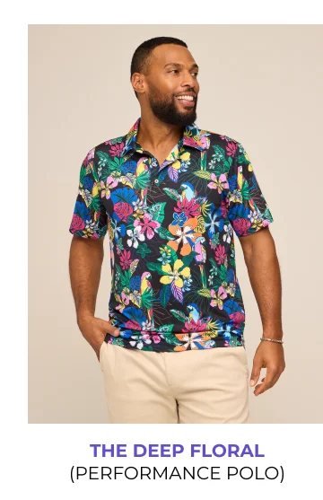 Performance Polo: The Deep Floral