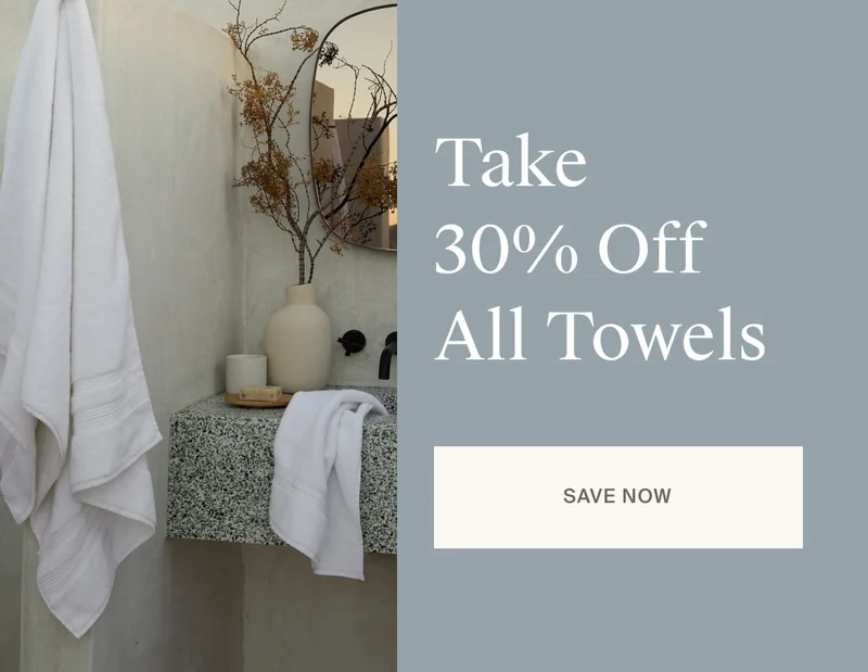 30% off All Towels