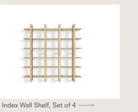 Index Wall Shelf, Set of 4