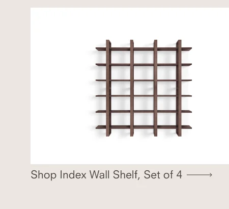 Index Wall Shelf, Set of 4