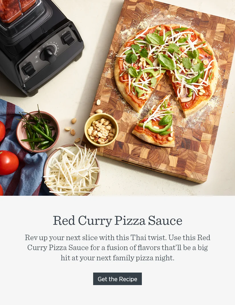 Rev up your next slice with this Thai twist. Use this red curry pizza sauce for a fusion of flavors that will be a big hit at your next family pizza night.
