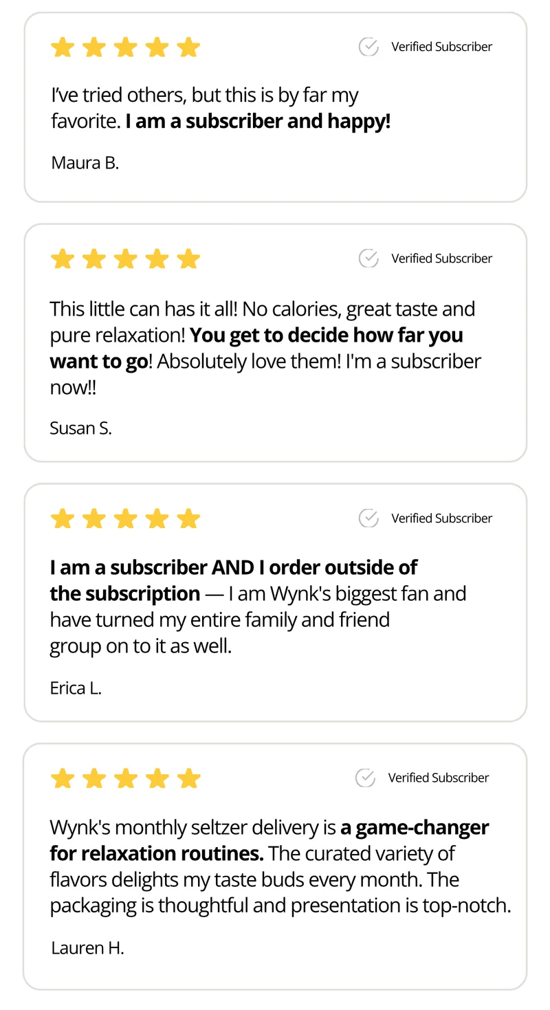 5-Star reviews from subscribers [Subscribe and Save]