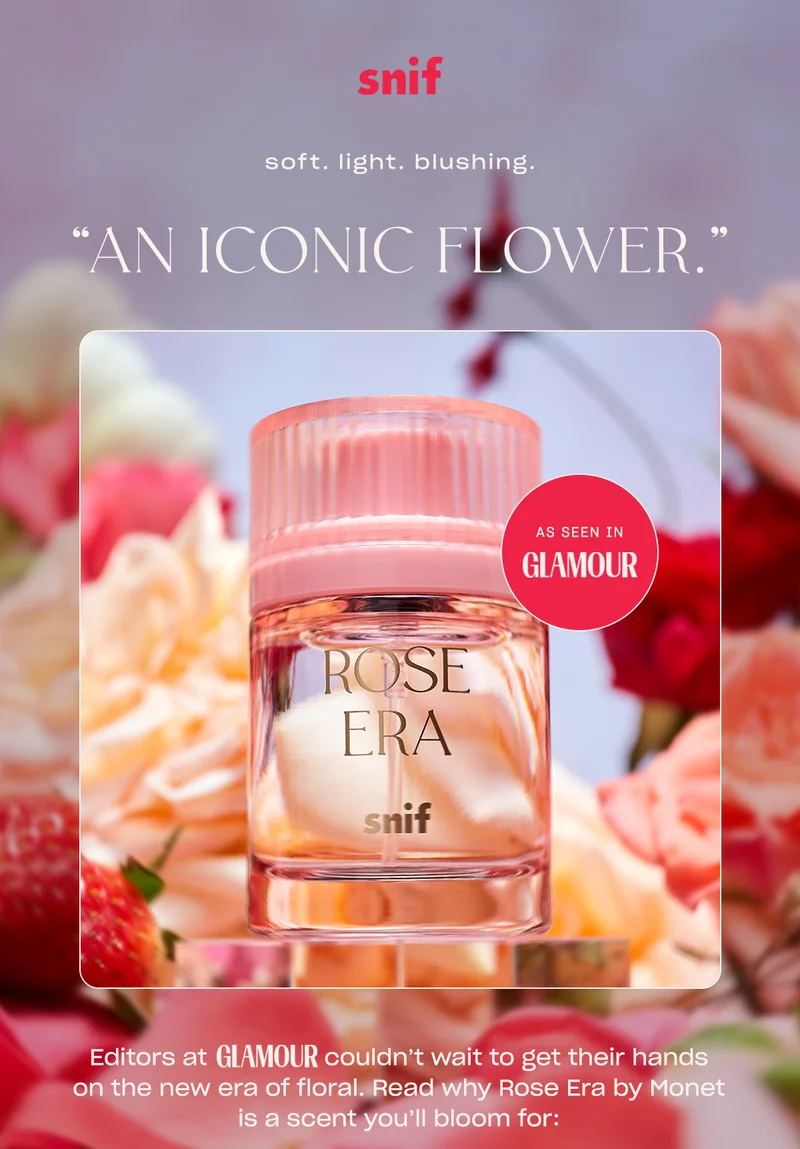 Editors at Glamour couldn’t wait to get their hands on the new era of floral. Read why Rose Era by Monet is a scent you’ll bloom for: