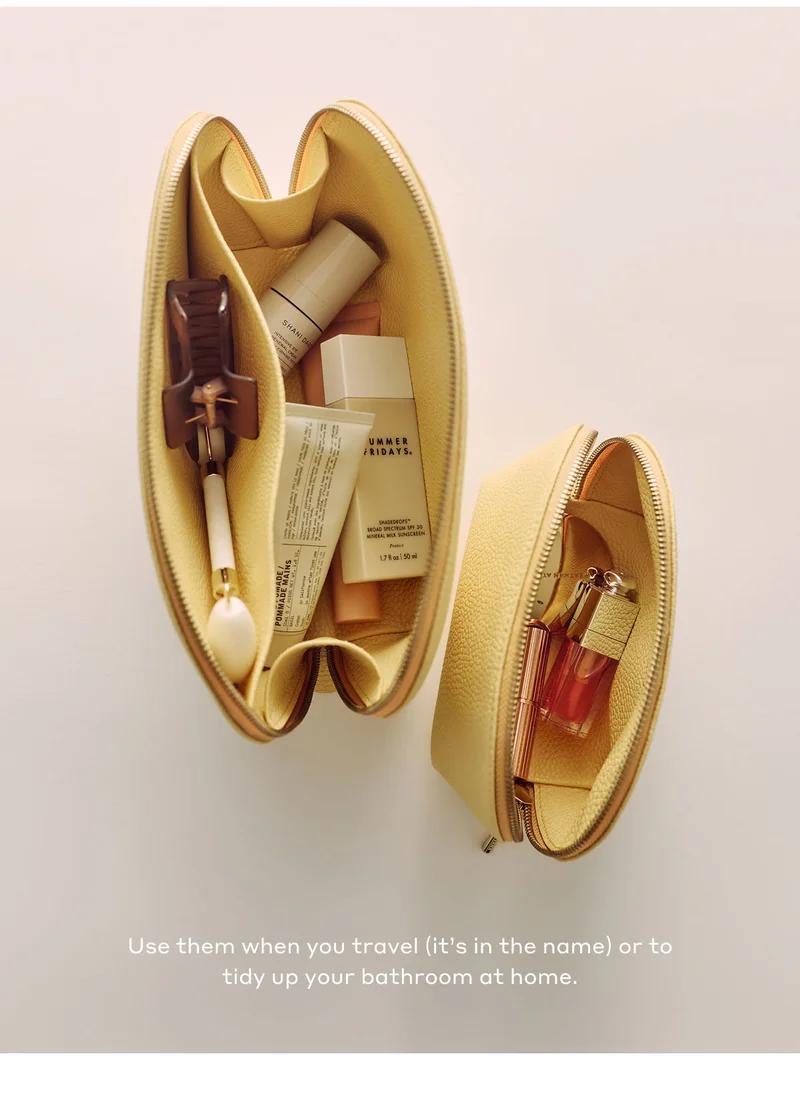 Use them when you travel (it's in the name) or to tidy up your bathroom at home.