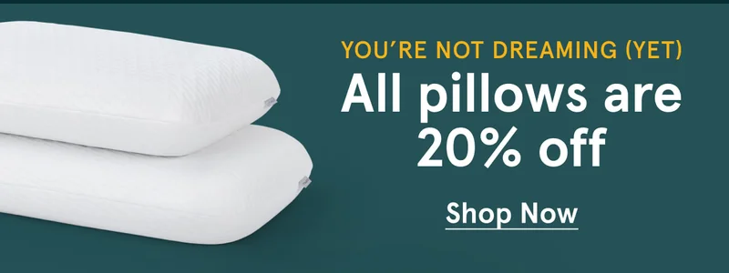 All pillows are 20% off | Shop Now