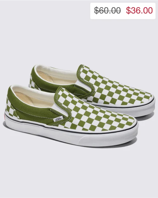 Classic Slip-On Checkerboard Shoe