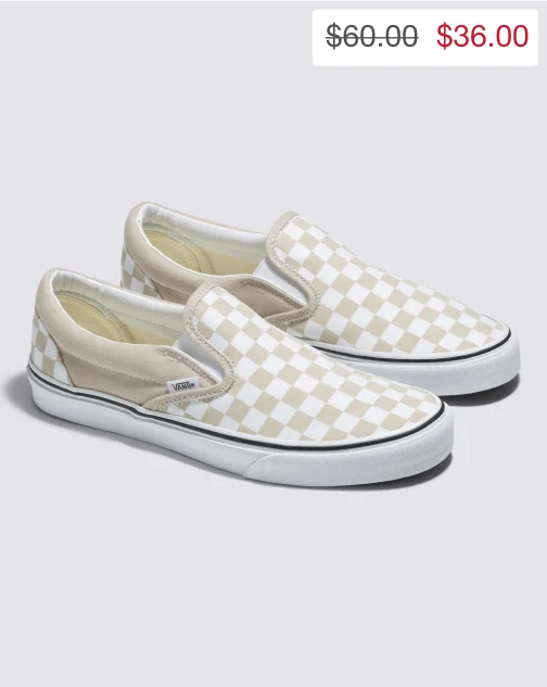 Classic Slip-On Checkerboard Shoe