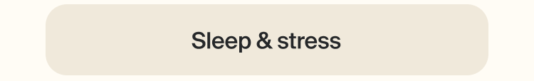 Sleep & stress Sleep & stress