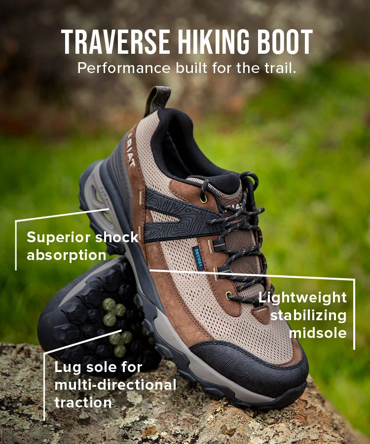 Traverse Hiking Boot. Performance built for the trail.