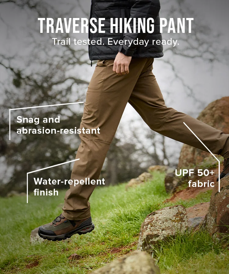 Traverse Hiking Pant. Trail tested. Everyday ready.