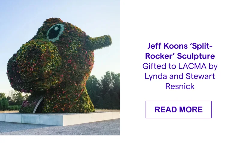 Jeff Koons ‘Split-Rocker’ Sculpture Gifted to LACMA by Lynda and Stewart Resnick