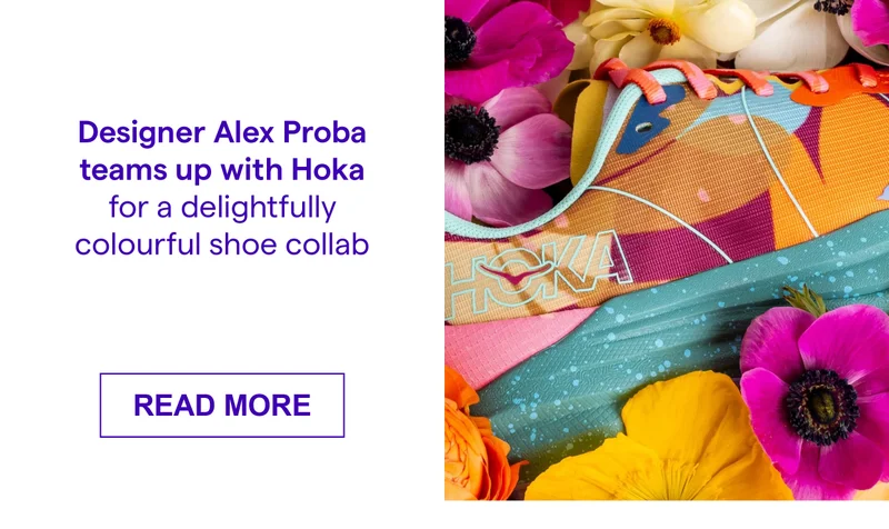 Designer Alex Proba teams up with Hoka for a delightfully colourful shoe collab