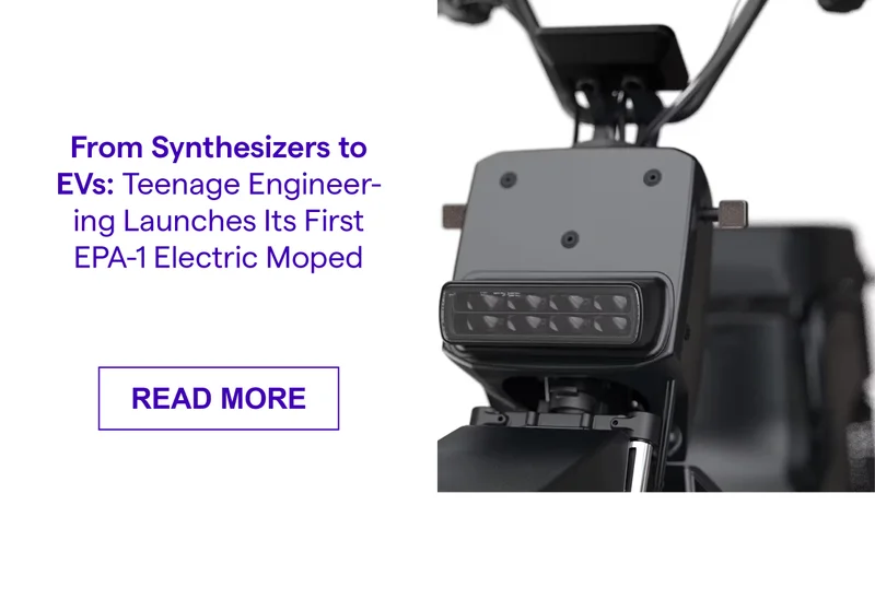 From Synthesizers to EVs: Teenage Engineering Launches Its First EPA-1 Electric Moped