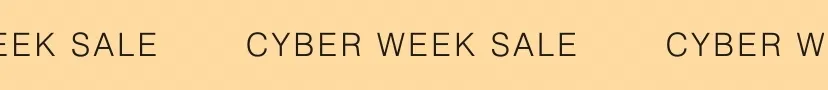 Cyber Week Sale
