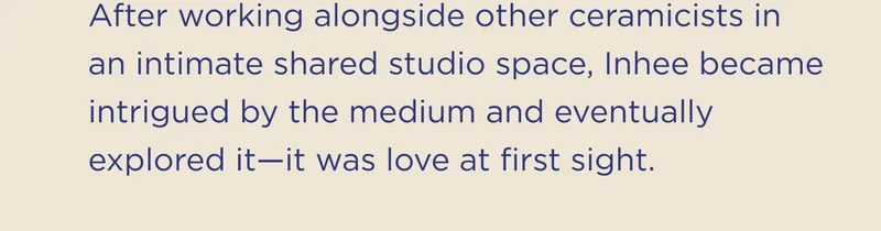 After working alongside other ceramicists…