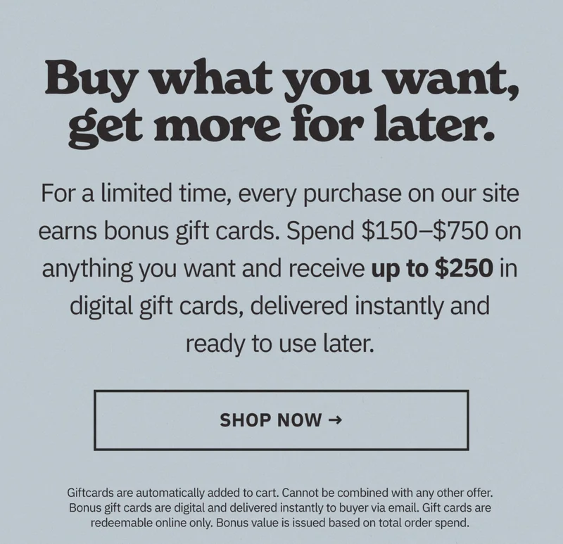Gift Card Promo
