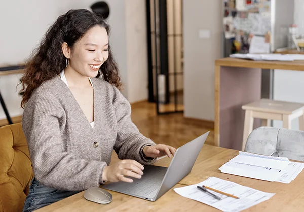 Woman on a Video Call