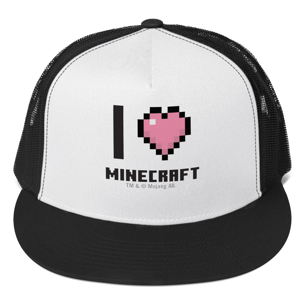 Image of I Heart Minecraft Trucker Hat