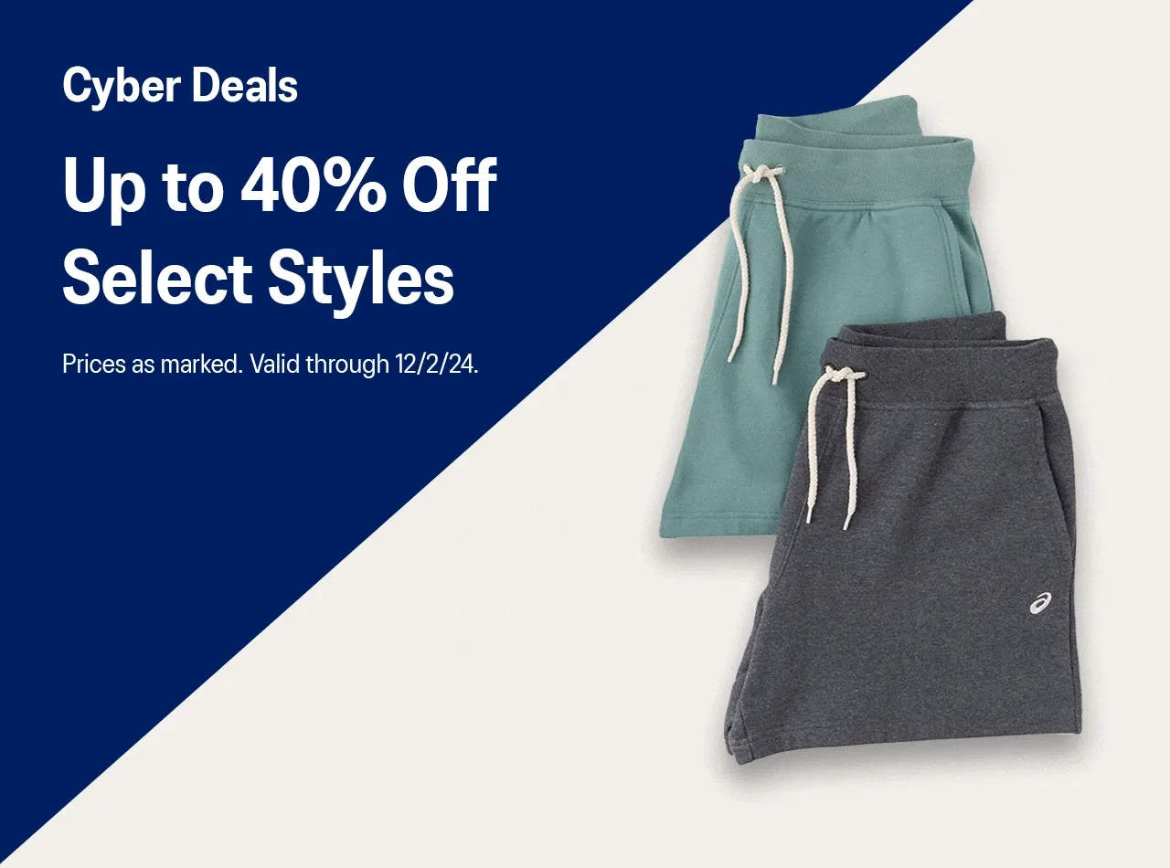 Cyber Deals - Up to 40% Off Select Styles