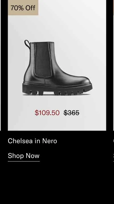 Chelsea in Nero 70% off-Shop Now