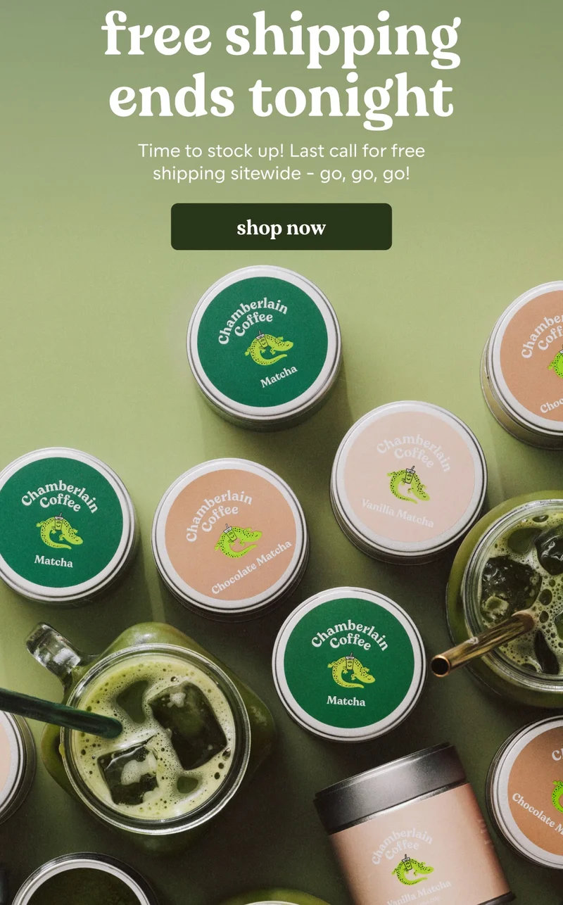 free shipping on all orders ends tonight