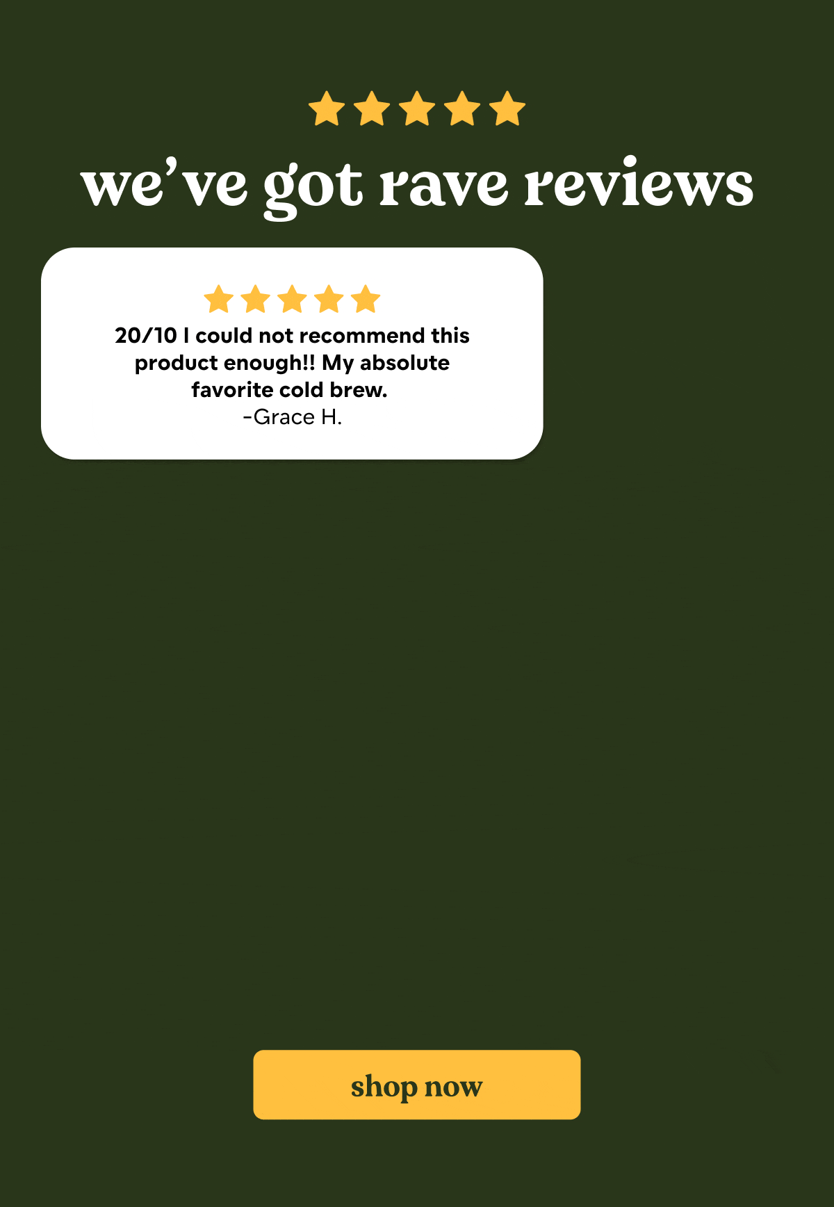 we've got rave reviews