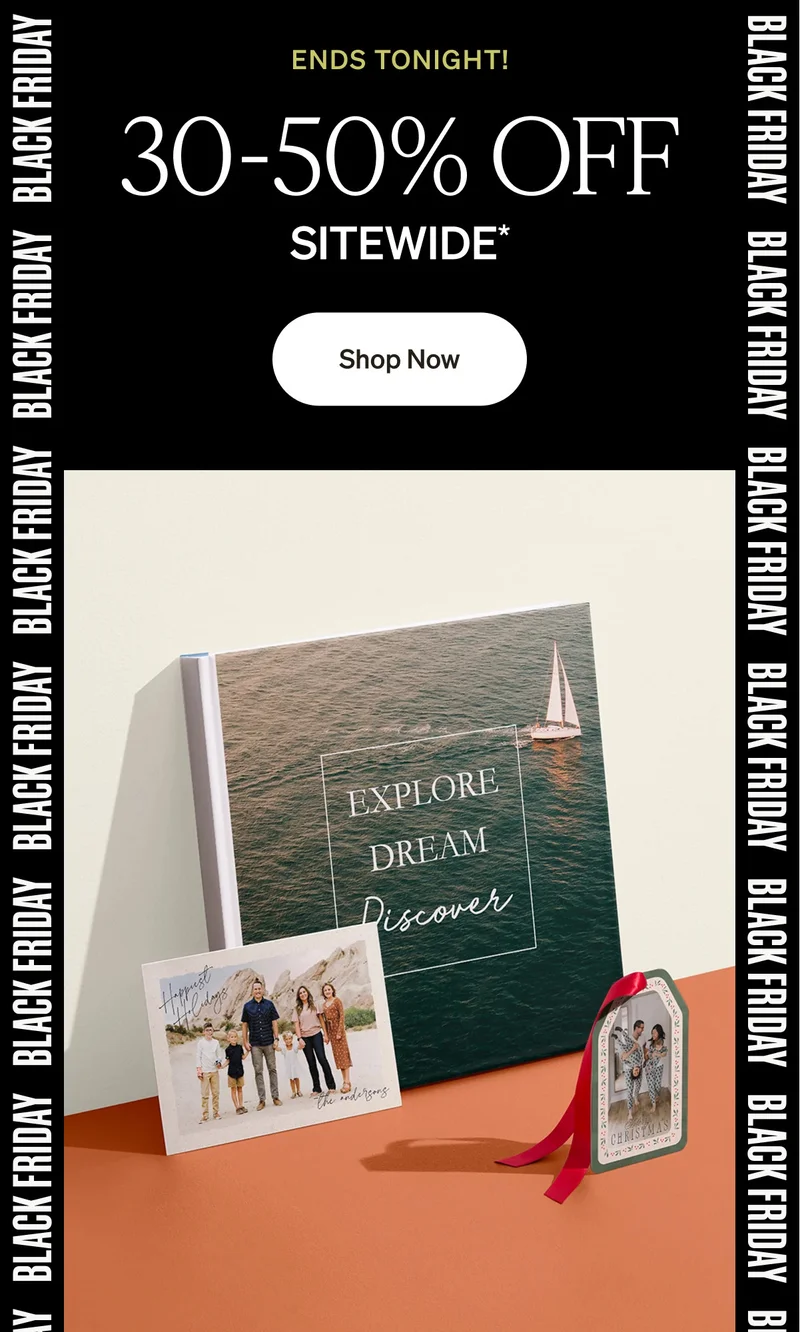 30-50% Off Sitewide + Unlimited Free Photo Book Pages