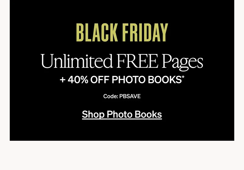30-50% Off Sitewide + Unlimited Free Photo Book Pages