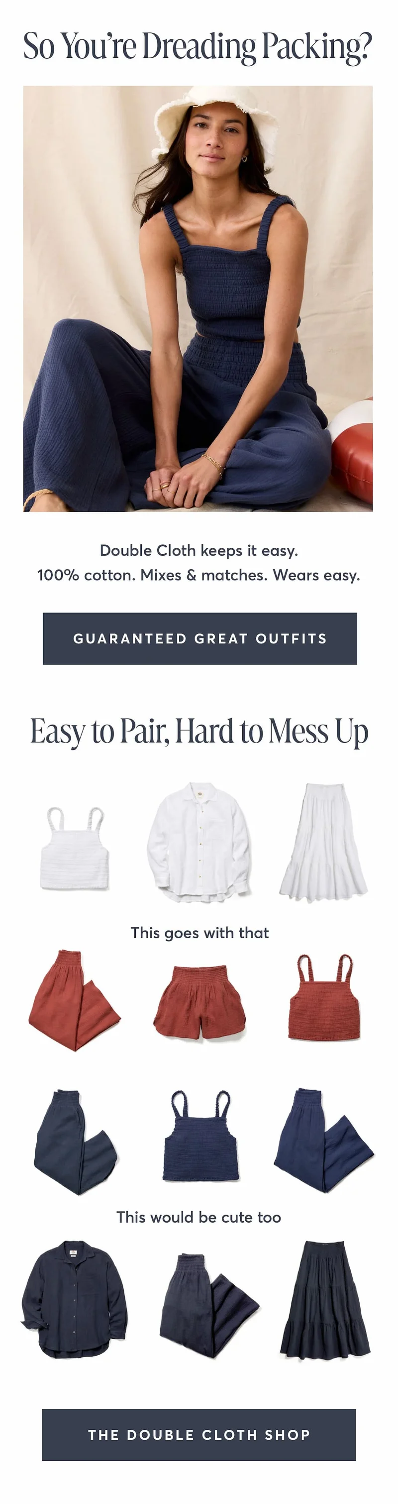 Double Cloth can handle your carry-on.