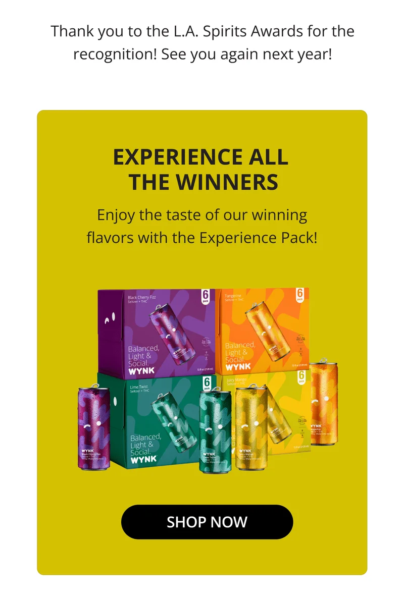 EXPERIENCE ALL THE WINNERS