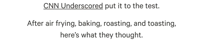 CNN Underscored put it to the test. After air frying, baking, roasting, and toasting, here’s what they thought.