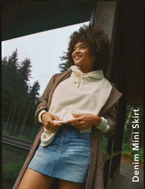 Denim Mini Skirt