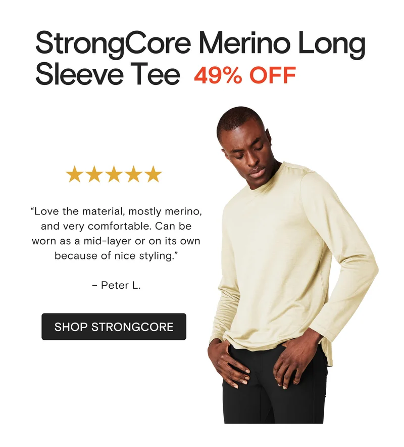 StrongCore Merino Long Sleeve Tee 49% OFF