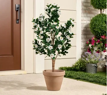 Wicker Park 3' Faux Gardenia Tree