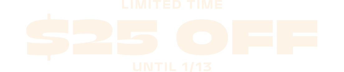 Get $25 off your first box until 1/13