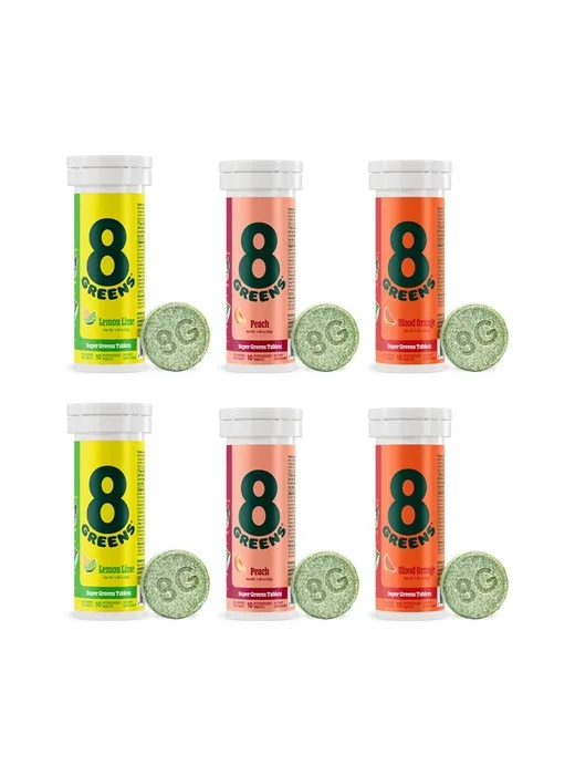 8Greens Effervescent Drink  Tablets 60-Day Variety Pack