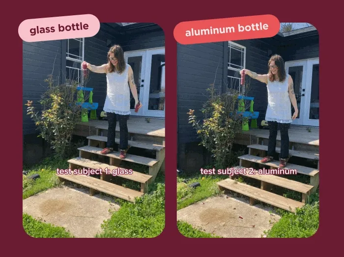 glass bottle | aluminum bottle