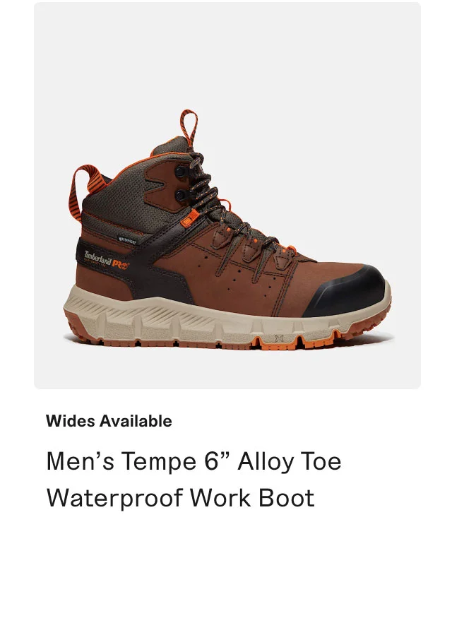 Men's Tempe 6 Inch Alloy Toe Waterproof Work Boot
