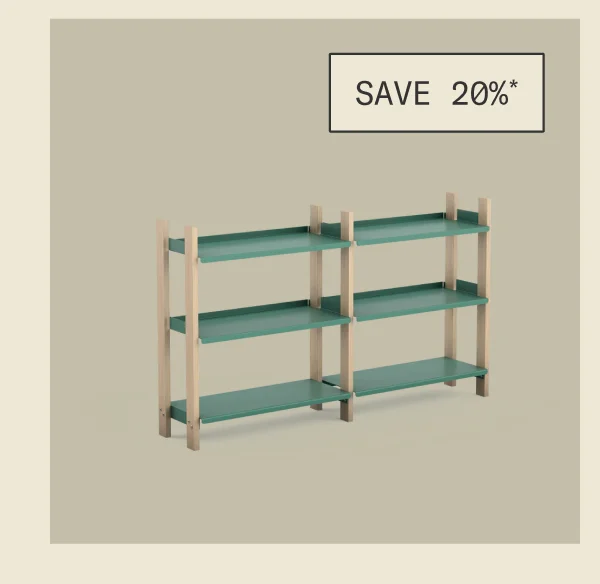 Save 20%* on The Shelving System