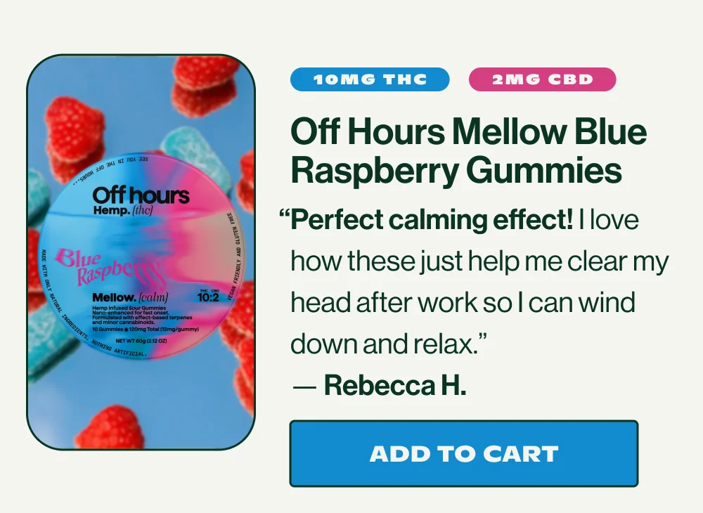 Mellow Blue Raspberry Gummies