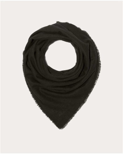 [Image] The Cashmere Feather Scarf | Black