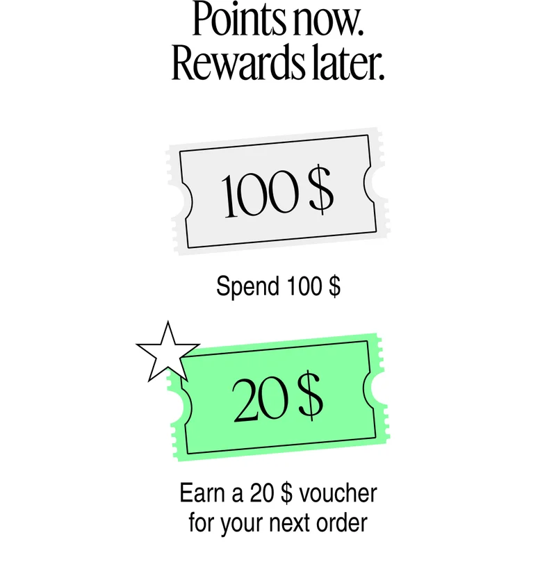 Points now. Rewards later.