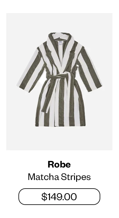 Robe - Matcha Stripes