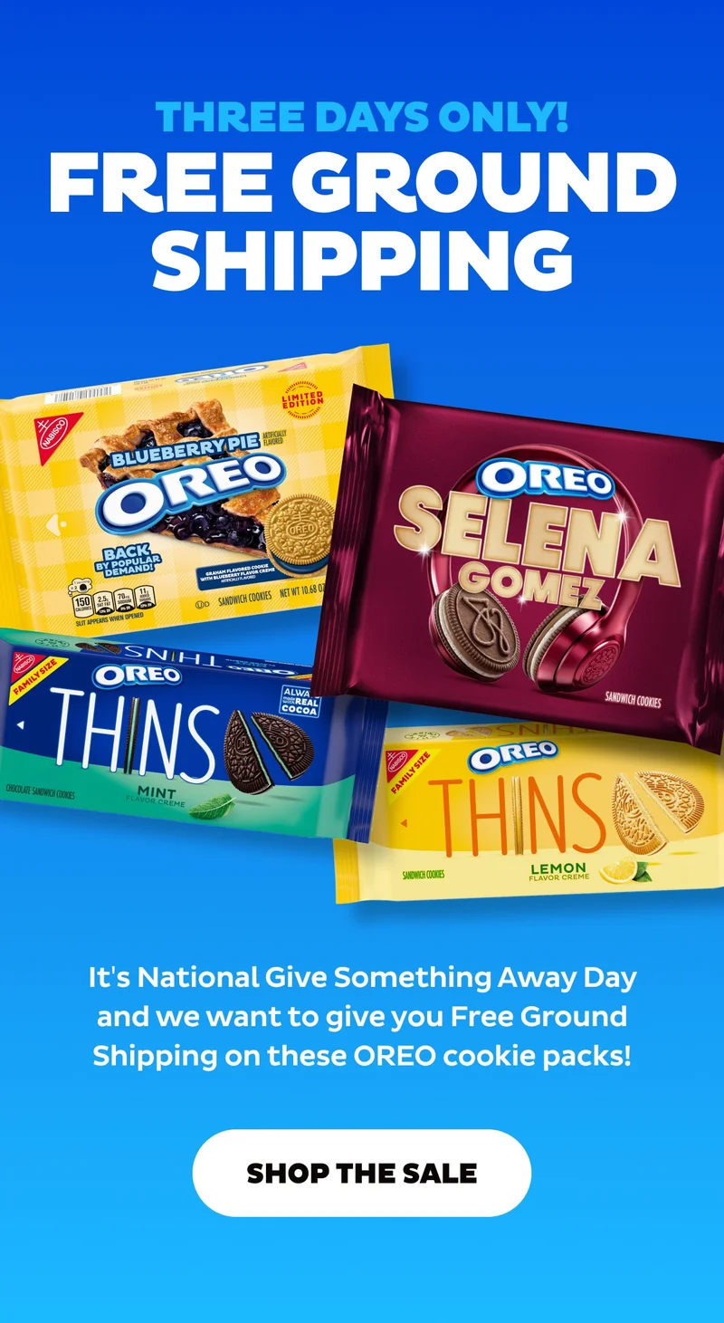 Free Ground Shipping on Select Products!