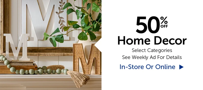 50% Home Decor - Select Categories